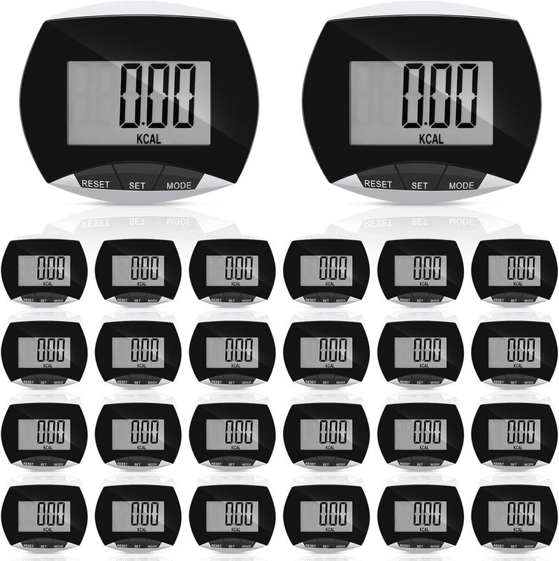 Weewooday Pedometer for Walking Steps and Miles Simple Pedometer Clip on with Large Digital Display Portable LCD Step Counter Bulk Gift for Women Men Adults - Image 1